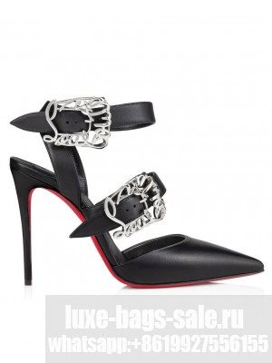 Christian Louboutin Women's Giddylina 100 MM Black