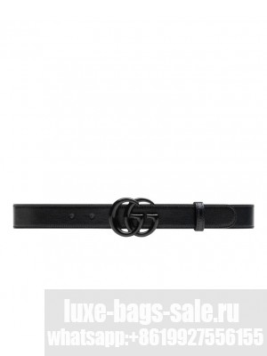 Gucci GG Marmont Thin Belt Black
