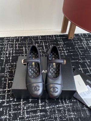 Chanel Lambskin Mary Janes 5cm Pumps Black 2025 G46379 