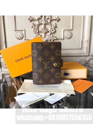 Louis Vuitton Small Ring Agenda Cover 11cm Monogram Canvas Fall/Winter 2017 Collection R20005