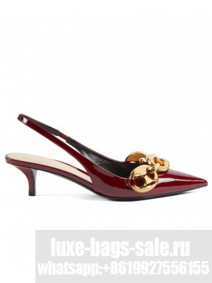 Gucci Women's Slingback With Marina Chain 794372 Mauve