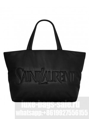 Saint Laurent Tote In Nappa Lambskin Black