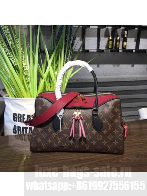 Louis Vuitton Tuileries 35cm Bag Monogram Canvas Tricolor Cowhide Fall/Winter 2017 Collection M43706,  Rose Bruyere