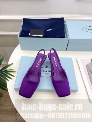 Prada Satin Slingbacks Sandals 05