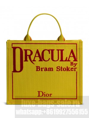 Christian Dior Medium Book Tote Handbag 1BTSH299 Yellow