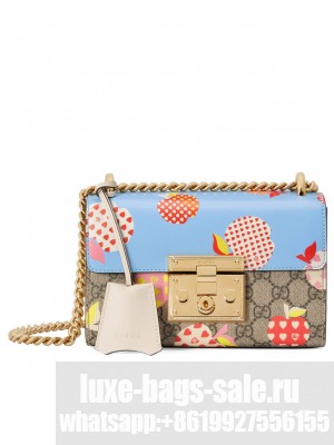 Gucci Padlock Small Shoulder Bag 409487 Blue