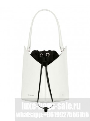 Givenchy Mini Cut Out Bucket Bag Cream