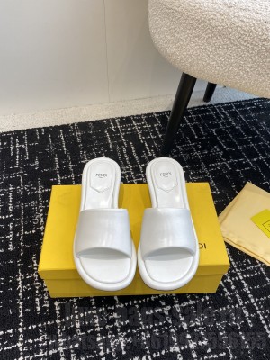 Fendi Signature Flat Slide Sandals 05