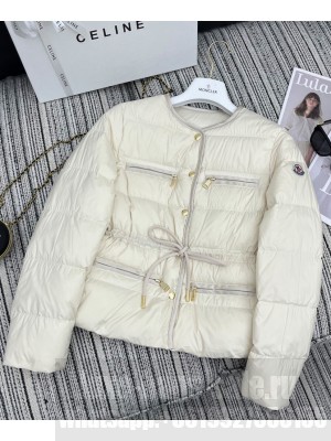 Moncler Women's Echione Short Down Jacket Cream