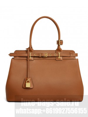 Celine Conti Bag In Supple Calfskin Coffee