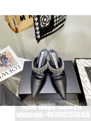 Alexander Wang grace85 crystal mule in Lambskin