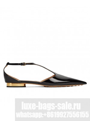 Bottega Veneta Women's Rocket T-Bar Ballerina Flat 740412 Black