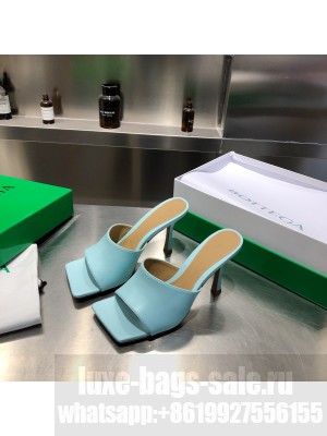 Bottega Venta Leather mules with a squared sole heel 9cm 2021 Collection 05