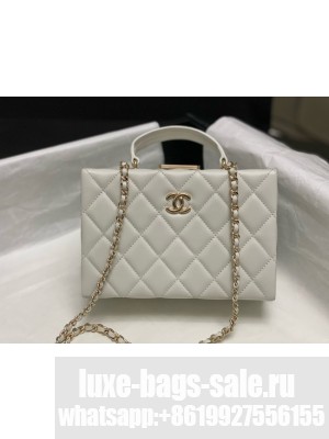 CHANEL SMALL BOX BAG AS5167 white