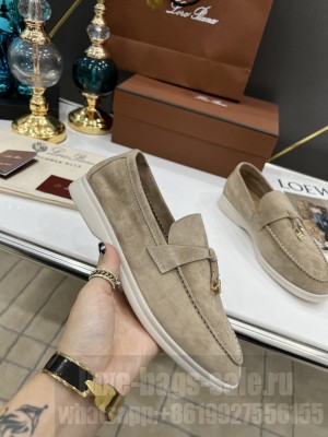 Loro Piana Unisex Summer Charms Walk Moccasin Suede Calfskin 2022 Collection 06