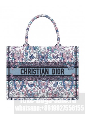 Christian Dior Medium Dior Book Tote M1286 White