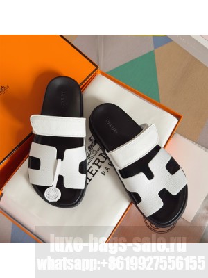 Hermes Unisex Chypre Flat Sandals 04