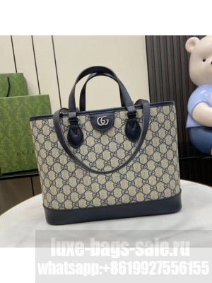 GUCCI OPHIDIA GG MINI TOTE BAG 765043 blue