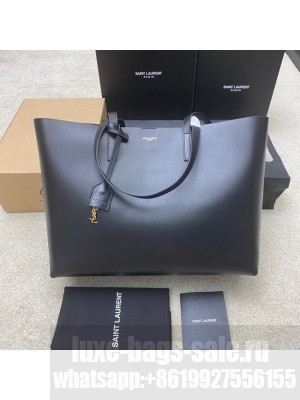 Saint Laurent SHOPPING SAINT LAURENT IN BOX LEATHER 394194 black