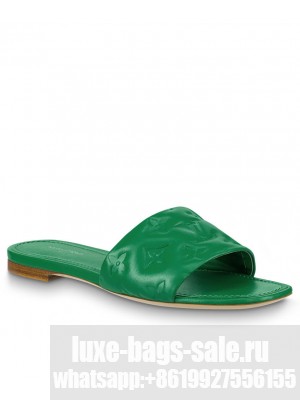 Louis Vuitton Women's Revival Flat Mules Green