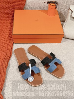 Hermes Oran Flat Slide Sandals 2024 08