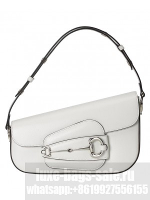 Gucci Horsebit 1955 Shoulder Bag 764155 White