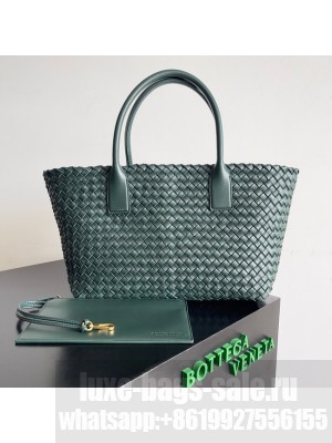 Bottega Veneta Small Cabat 730297 Dark Green