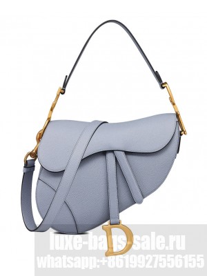 Christian Dior Saddle Bag With Strap Dark Blue