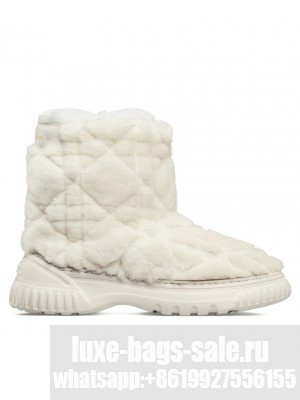 Christian Dior Women's Frost Ankle Boot White