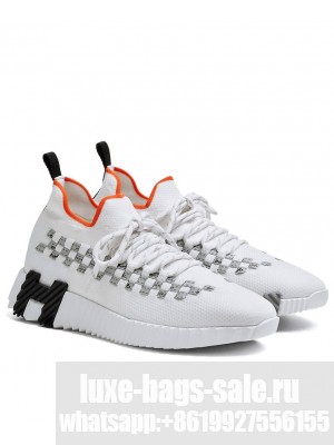Hermes Unisex Flex Sneaker White