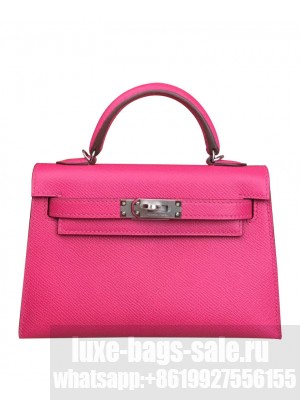 Hermes Kelly Bag 19 Epsom Leather Peachblow