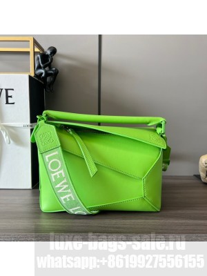 Loewe Puzzle Bag Leather 052239 green