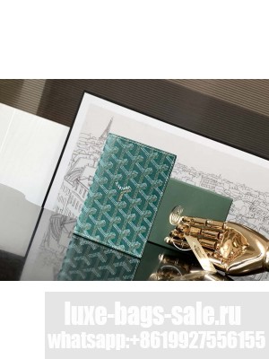 Goyard Grenelle Passport Cover Green
