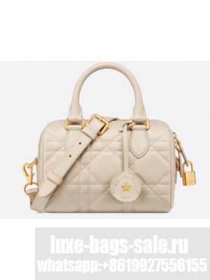 Dior Groove 20 Bag Dusty Ivory Macrocannage Calfskin M1364UBO