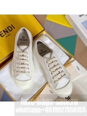 Fendi Domino FF fabric Unisex low-tops sneakers 06