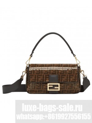 Fendi Baguette 8BR600 Dark Coffee