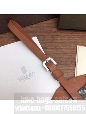 Goyard Luggage Tag Bag Charm Brown
