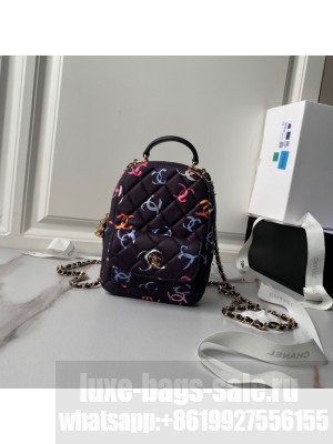Chanel MINI BACKPACK AP3753 Black & Multicolor