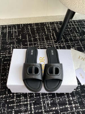 Christian Dior D-Club SlideBlack Lambskin