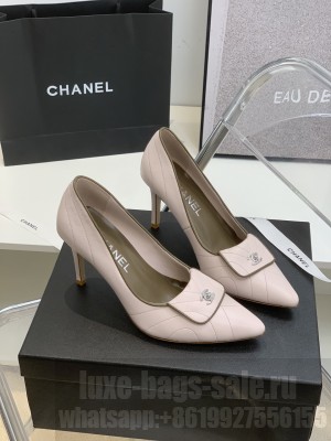 Chanel Vintage 8cm Pumps Pink 2022 Collection