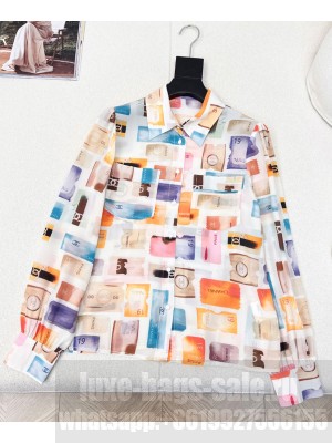 Chanel Women's Silk Shirt Polychrome