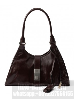 Prada Medium Leather Tote Bag 1BG563 Mauve