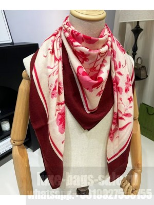 Gucci Women's Floral Print Scarf