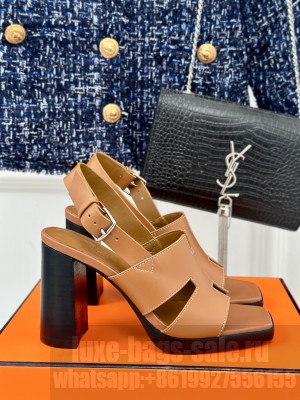 Hermes Elbe 9.5cm Heel sandal 06