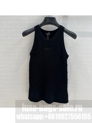 Chanel Knit Vest CH031108 Black 2025