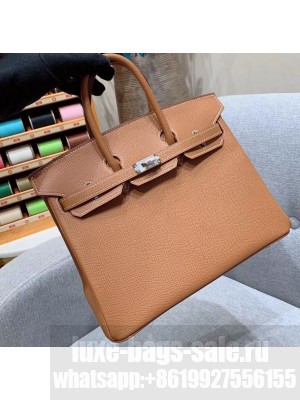 Hermes Birkin 25cm Bag in Original Epsom Leather Brown