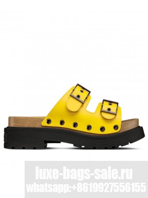 Christian Dior Women's Diorquake Strap Sandal Yellow