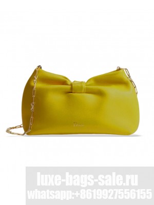 Christian Dior Mini Dior Bow Handbag Yellow