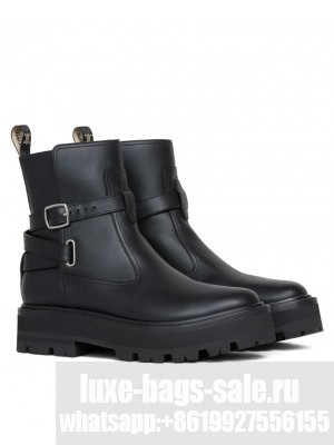 Celine Women's Bulky Jodphur Boot In Calfskin Black
