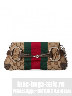 Gucci Horsebit Chain Small Shoulder Bag 764339 Dark Coffee
